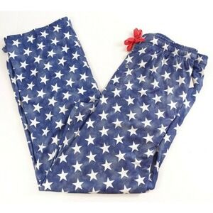 Bioworld Knit Pajama Pants Men Small American Stars Patriotic Relaxed Fit $38